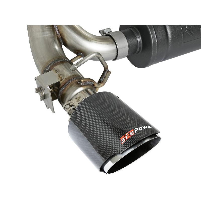 aFe Takeda 3in 304 SS Cat-Back Exhaust System w/ Carbon Fiber Tips 16-18 Ford Focus RS I4-2.3L (t)-SR1 Performance