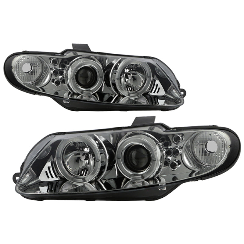 Spyder Pontiac GTO 04-06 Projector Headlights LED Halo LED Smoke High H1 Low H1 PRO-YD-PGTO04-HL-SM-SR1 Performance