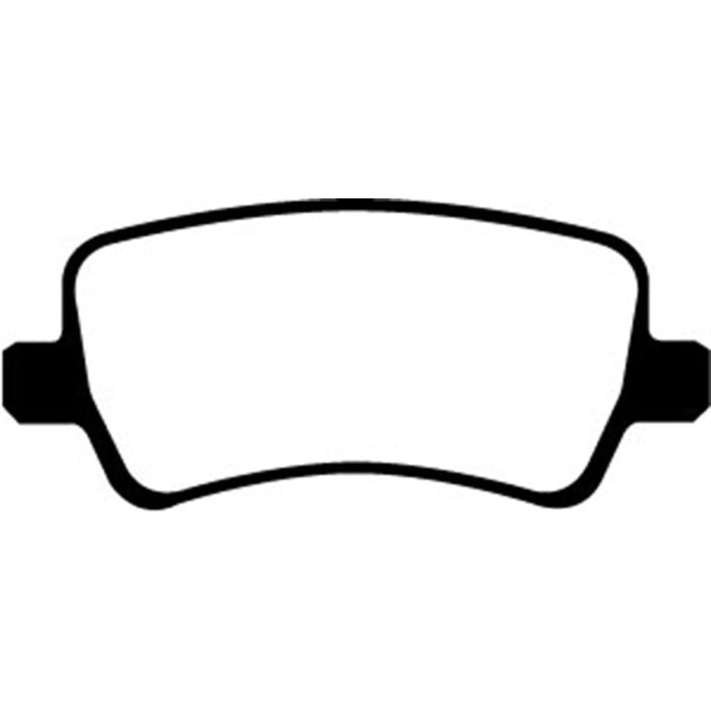 EBC Redstuff Ceramic Low Dust Brake Pads for Volvo S80 and S60 – Part Number DP31934C