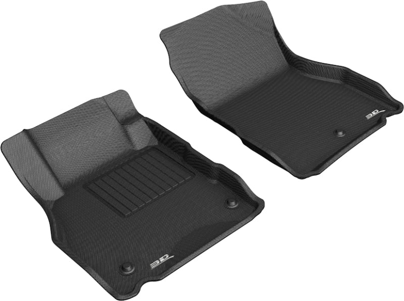 3D MAXpider 2018-2019 Nissan Kicks Kagu 1st Row Floormat - Black-SR1 Performance