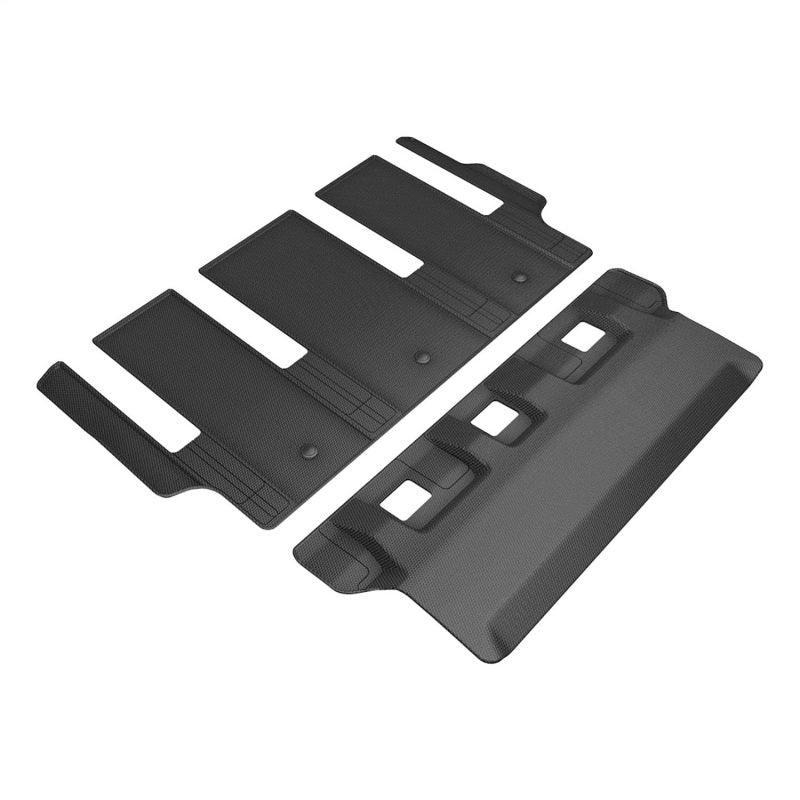 3D MAXpider 21-24 Toyota Sienna 7-Seat Kagu 3rd Row Floormats - Black-SR1 Performance