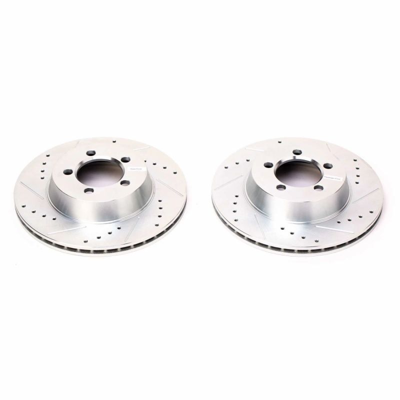 Power Stop 67-72 Dodge Dart Front Evolution Drilled & Slotted Rotors - Pair-SR1 Performance