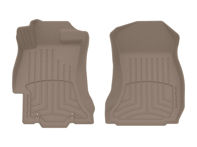 WeatherTech FloorLiner HP for Subaru Impreza and Crosstrek – Custom Front Floor Protection in Tan (Part #454391IM)