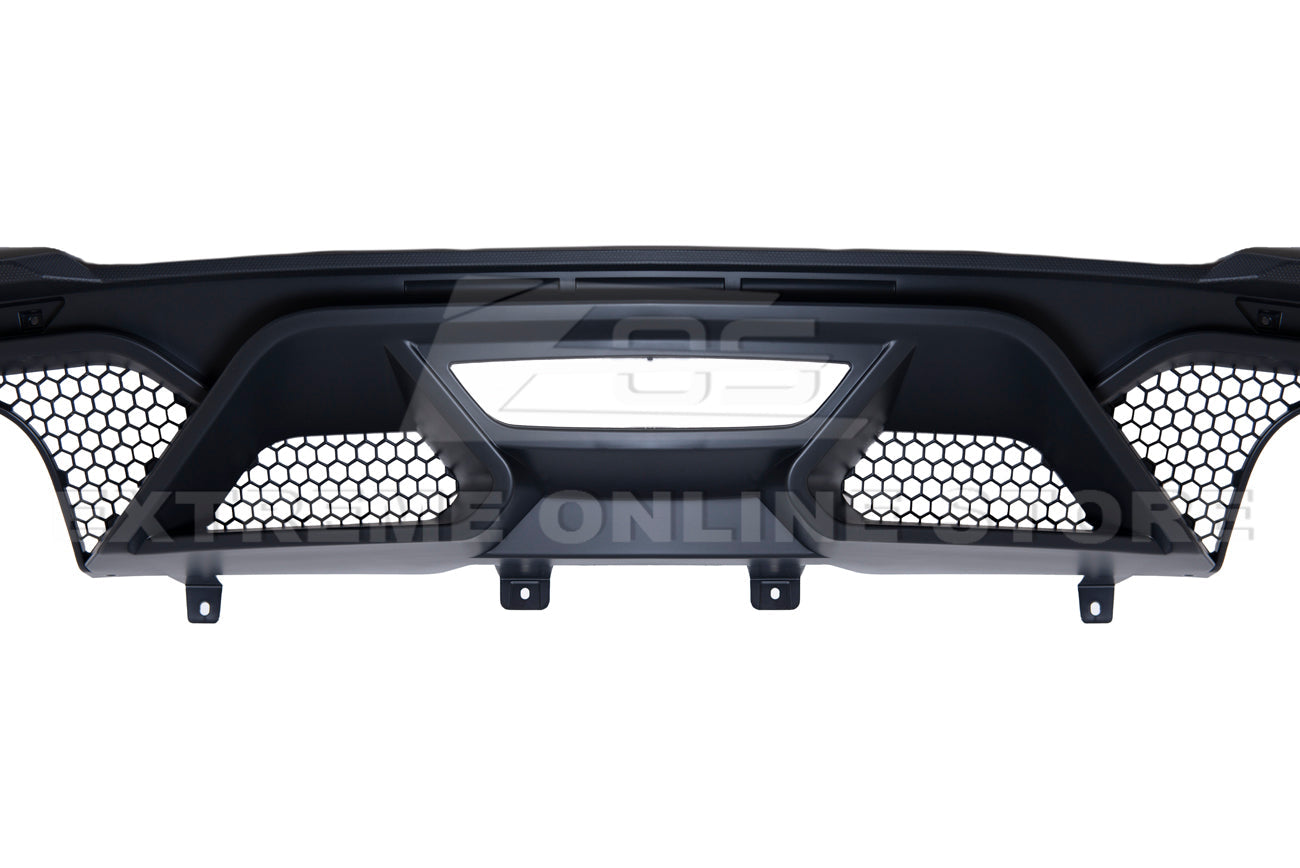 2018-22 Ford Mustang GT500 Rear Bumper Quad Tips Diffuser