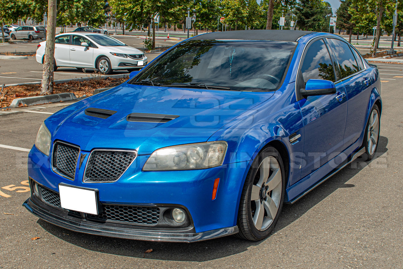 2008-09 Pontiac G8 Carbon Fiber Front Splitter & Side Skirts