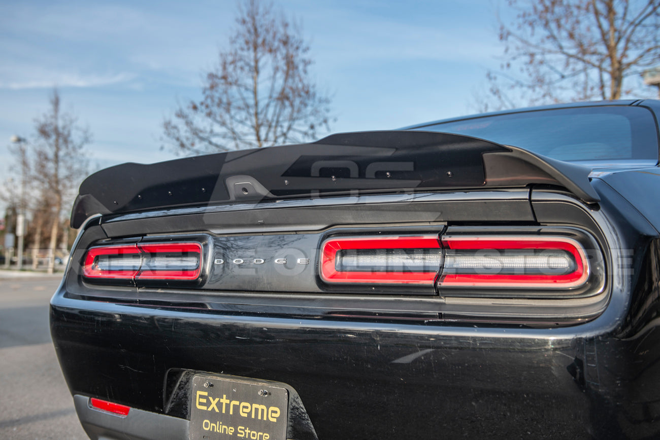 2008-Up Dodge Challenger Hellcat Redeye Rear Spoiler W/ Wickerbill Insert
