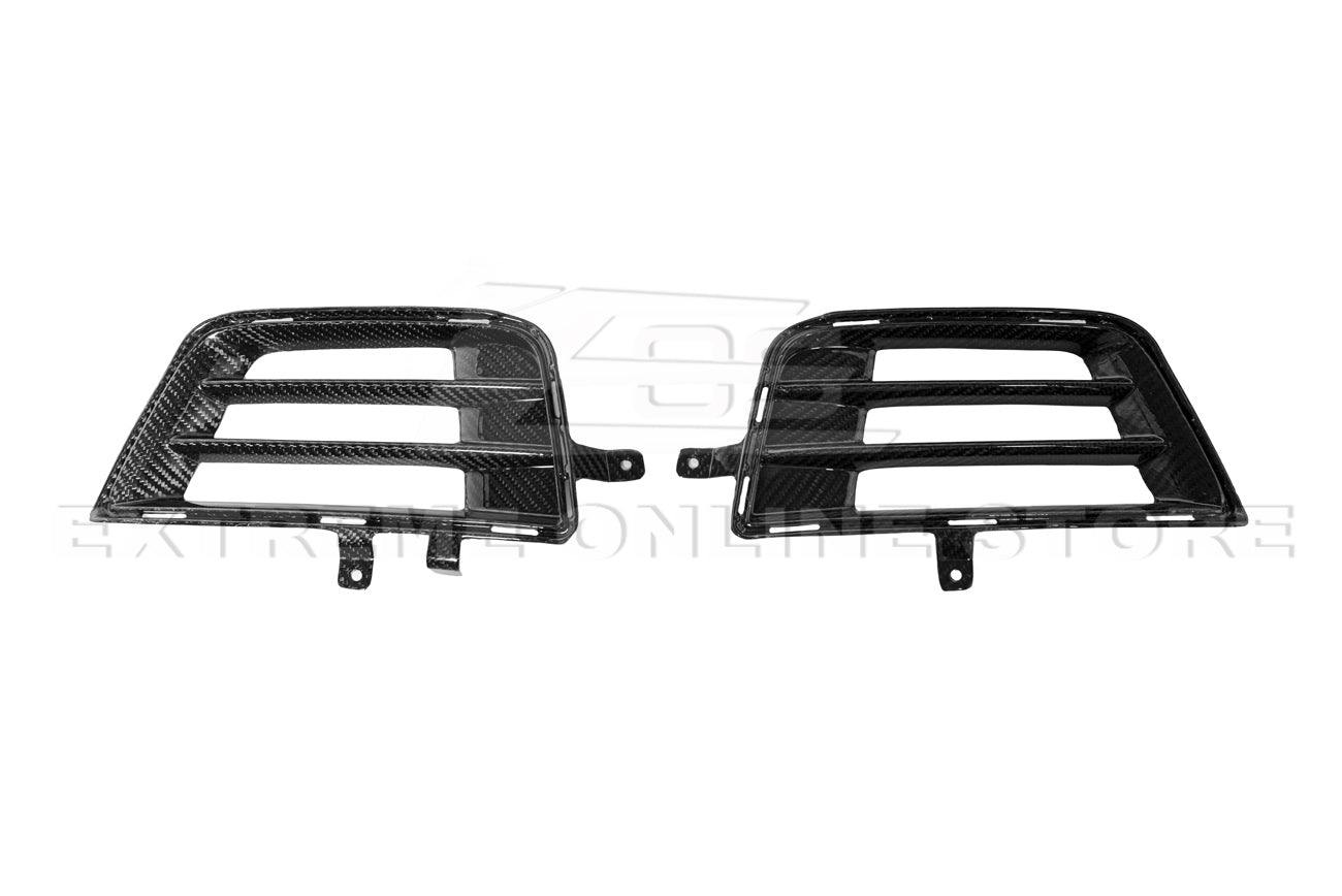 2016-19 Cadillac ATS-V Dry Carbon Fiber Front Grille Accent Bezel Insert