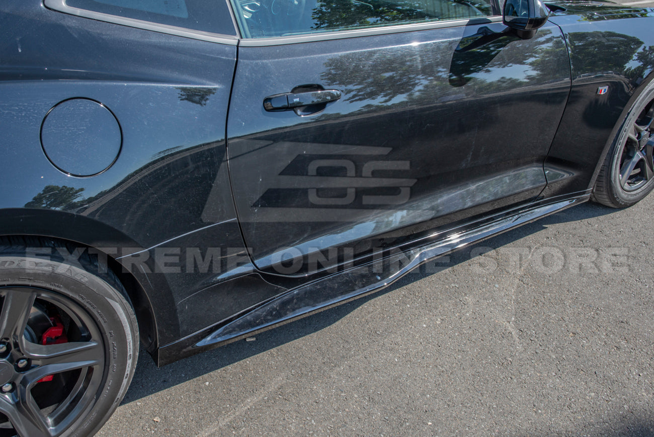 2019-Up Camaro RS & SS ZL1 Style Front Lip Splitter & Side Skirts