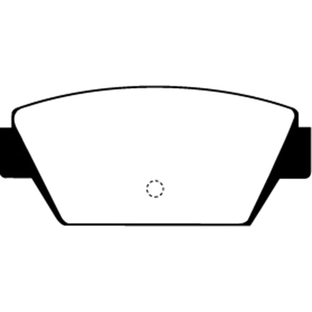 EBC Yellowstuff Rear Brake Pads for Mitsubishi Eclipse and Eagle Talon – Part Number DP4576R