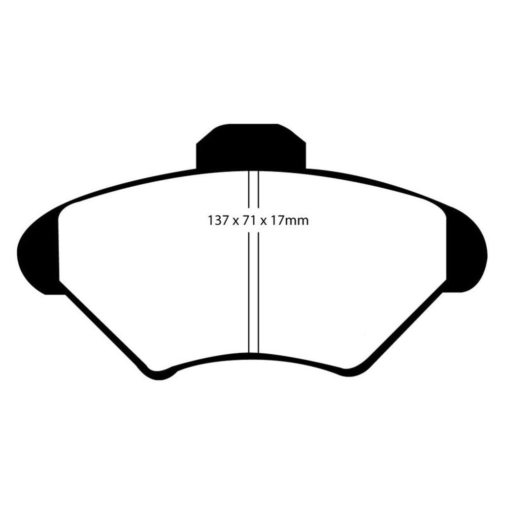 EBC Redstuff Ceramic Low Dust Front Brake Pads for 1994-1998 Ford Mustang