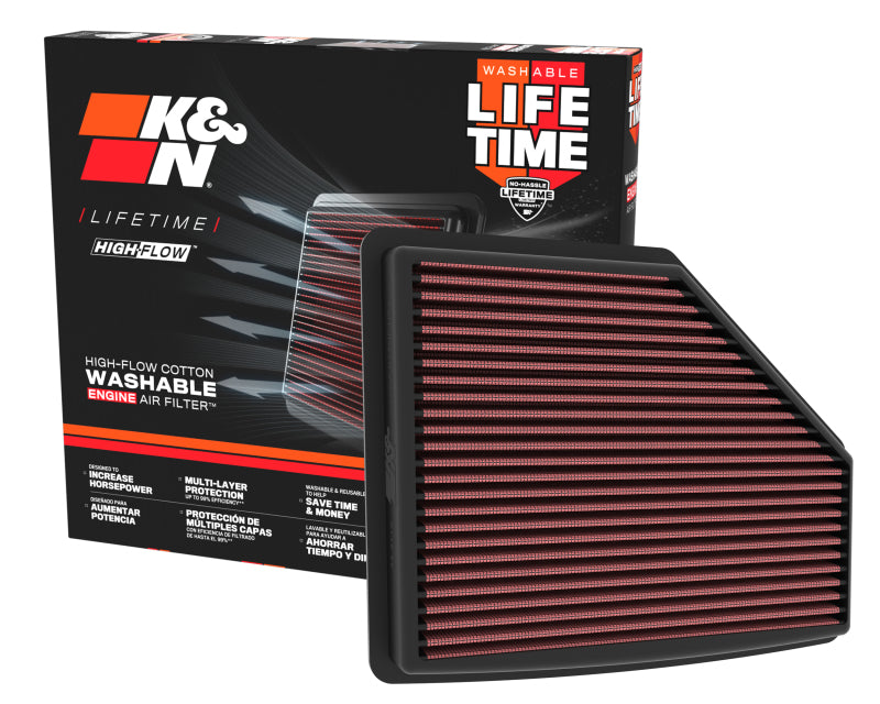 K&N 21-22 Acura TLX V6 3.0L Replacement Air Filter-SR1 Performance