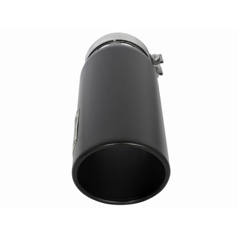 aFe MACHForce XP Cat-Back SS-304 5in Interooled Exhaust Tip 5in In x 6in Outx16inL Bolt-On Right Blk