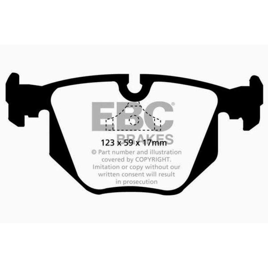 EBC Greenstuff 2000 Series Rear Brake Pads for BMW 840Ci and 850 Series