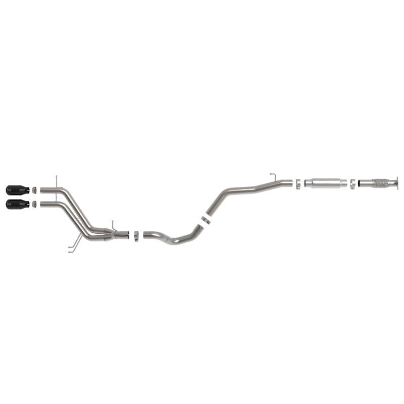 aFe Takeda 2-1/2in to 3in SS-304 Cat-Back Exhausts w/ Black Tip 13-17 Hyundai Veloster L4-1.6L