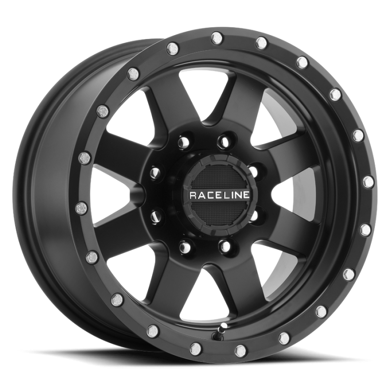 Raceline 935B Defender 16x6.5 inch Satin Black Wheel with 5x130 Bolt Pattern and 45mm Offset