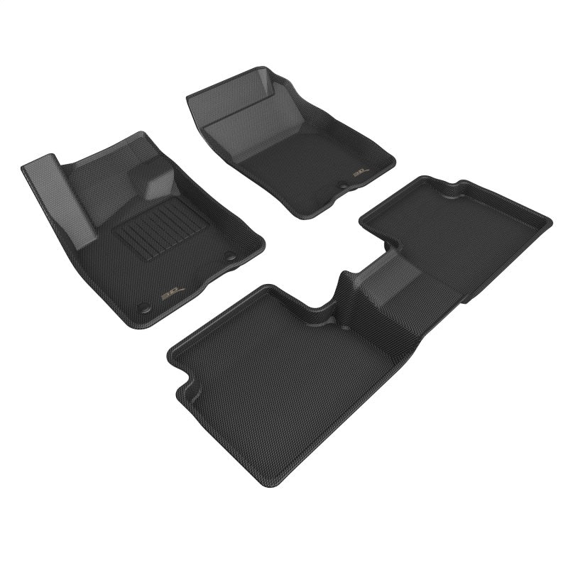 3D Maxpider 21-22 Ford Bronco Sport Kagu 1st 2nd Row - Floor Mat Set (Black)-SR1 Performance