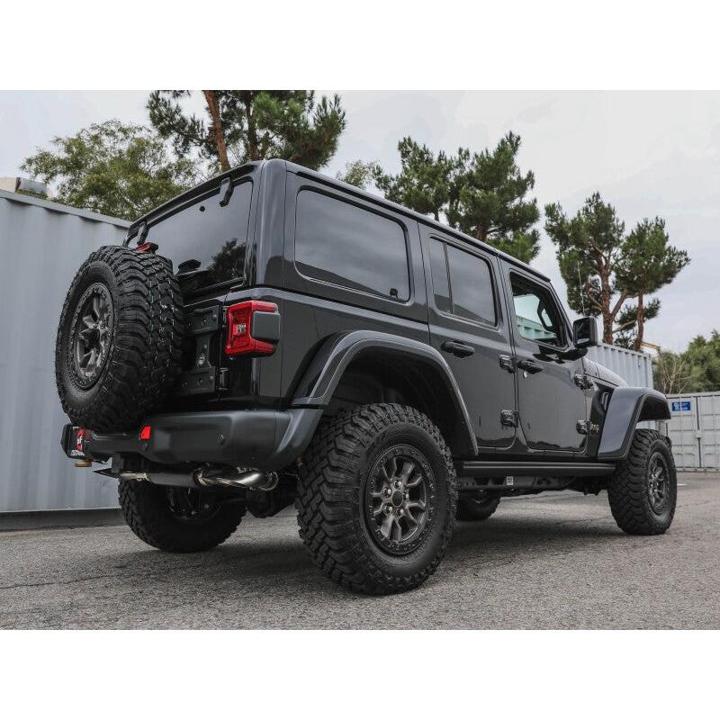 aFe 21-22 Jeep Wrangler JL Vulcan Series Stainless Steel Cat-Back Exhaust System-SR1 Performance