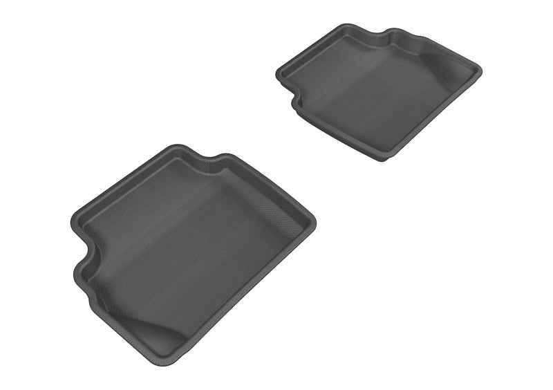 3D MAXpider 2011-2019 Ford Fiesta Kagu 2nd Row Floormats - Black-SR1 Performance