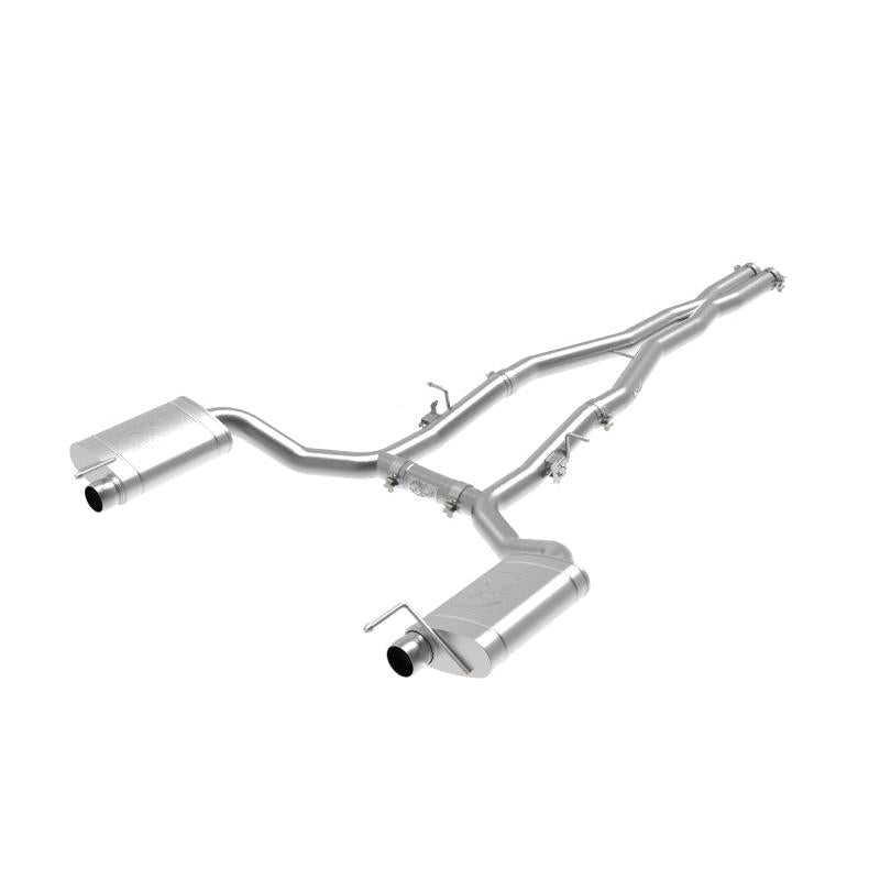 aFe MACH Force-Xp 3in 304 SS Cat-Back Exhaust 15-20 Dodge Charger Hellcat V8-6.2L (sc) / 392 V8-6.4L-SR1 Performance