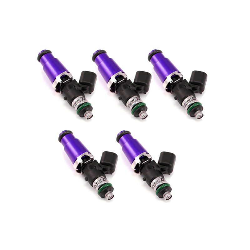 Injector Dynamics 1700cc Injectors - 60mm Length - 14mm Purple Top - 14mm Lower O-Ring (Set of 5)-SR1 Performance