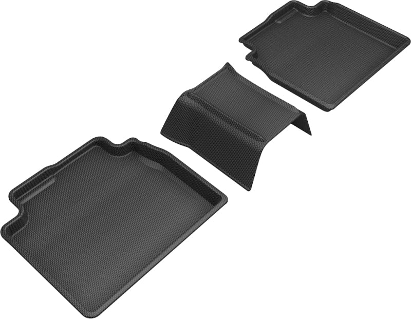 3D MAXpider 2019-2020 Lexus ES/Avalon Hybrid Kagu 2nd Row Floormats - Black-SR1 Performance