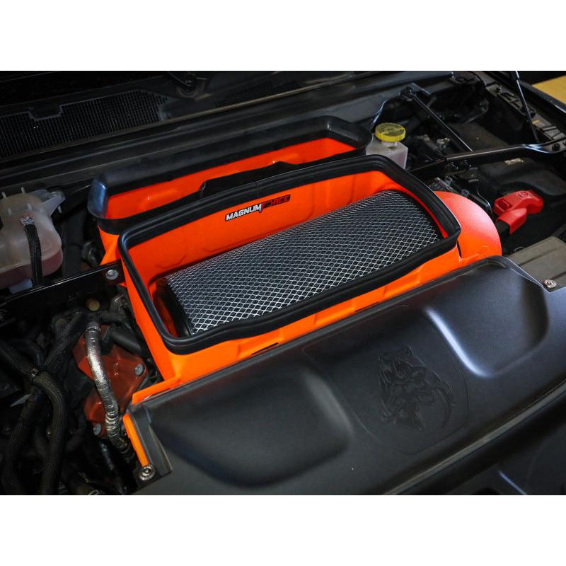aFe 21-23 RAM 1500 TRX V8-6.2L SC Magnum FORCE Stage2 Orange Edition Cold Air Intake System w/Pro 5R-SR1 Performance