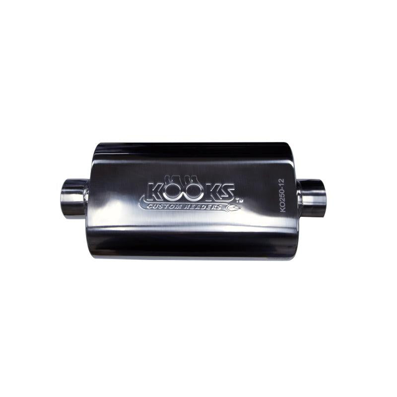 Kooks Universal 2 1/2in Center/Center Oval Muffler (4x8x12)-SR1 Performance