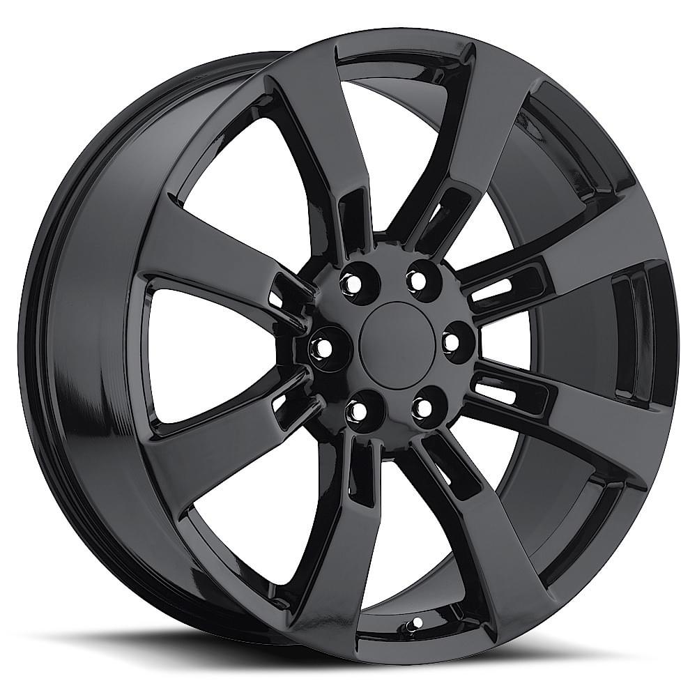 20X8.5 6X5.5 +31 HB 78.1 2009 GMC DENALI/ESCALADE GLOSS BLACK WITH CAP-SR1 Performance