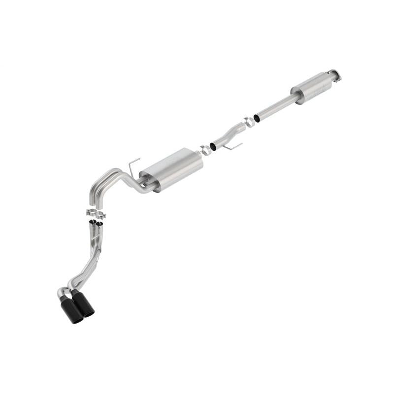 Borla 15-17 F-150 2.7L/ 3.5L EcoBoost/ 5.0L V8 4in. Tip Side Exit S-type Exhaust Black Chrome