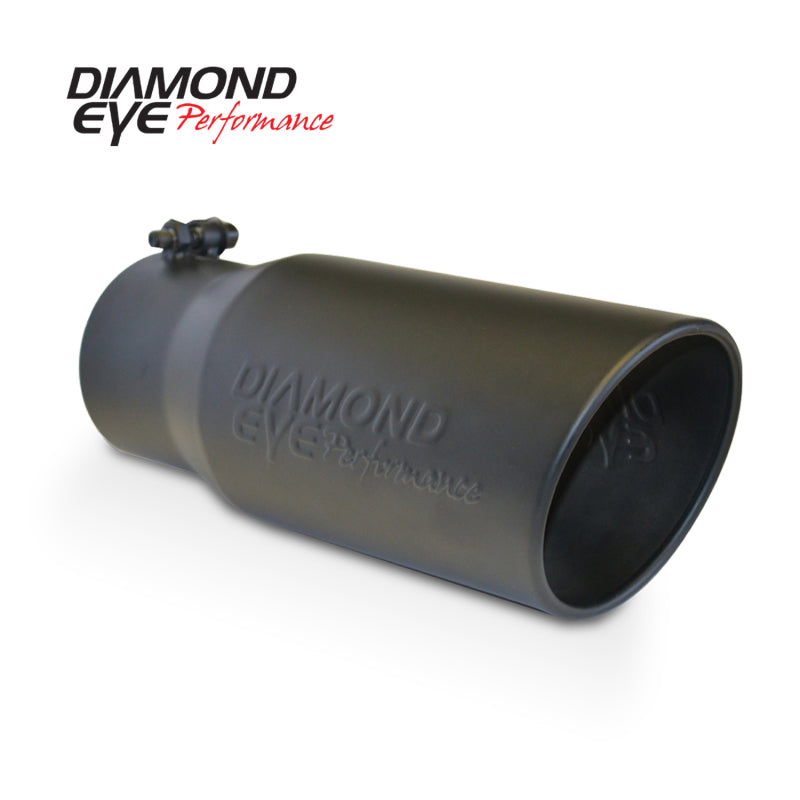 Diamond Eye TIP 5in-6inX12in BOLT-ON ROLLED ANGLE 15 ANGLE CUT DIAMOND EYE BLACK POWDERCOAT-SR1 Performance