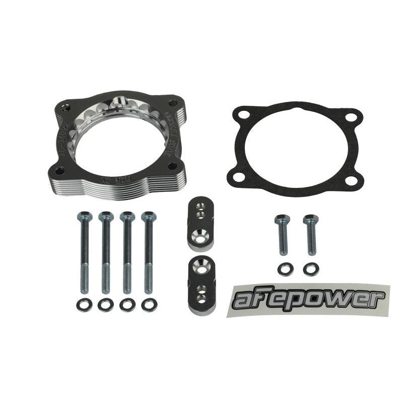 aFe 02-09 Chevrolet Trailblazer/ 02-09 GMC Envoy L6 4.2L Silver Bullet Throttle Body Spacer - Silver