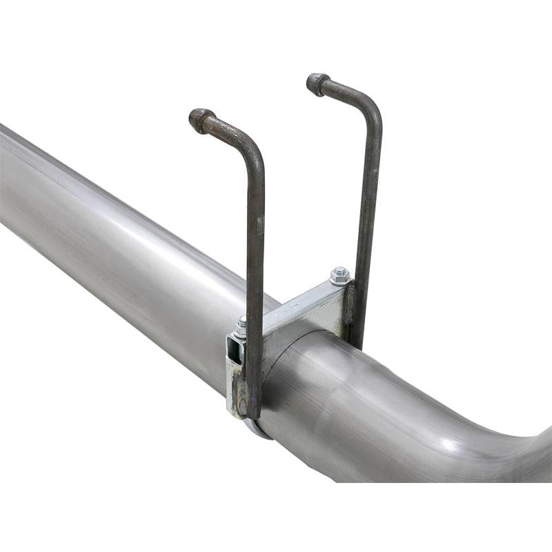 aFe Rebel XD 4in SS DPF-Back Exhaust 17-18 FOrd Diesel Trucks V8-6.7L (td) w/ Dual Black Tips-SR1 Performance