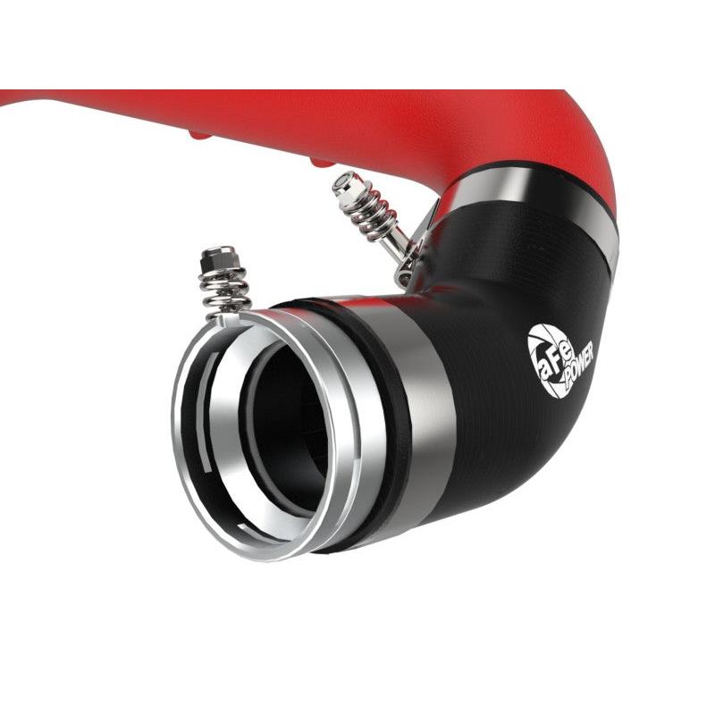 aFe BladeRunner Red 2-3/4in Aluminum Charge Pipe 2021 Toyota Supra GR (A90) I4-2.0L (t) B48-SR1 Performance