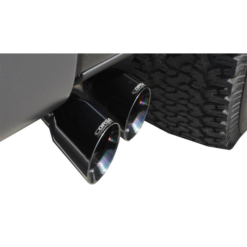 Corsa 2011-2014 Ford F-150 Raptor 6.2L V8 145in Wheelbase Black Xtreme Cat-Back Exhaust