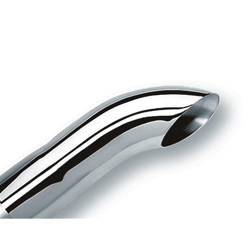 Borla Universal Polished Tip Single Round Turndown/Turnout (inlet 3in. Outlet 3in) *NO Returns*