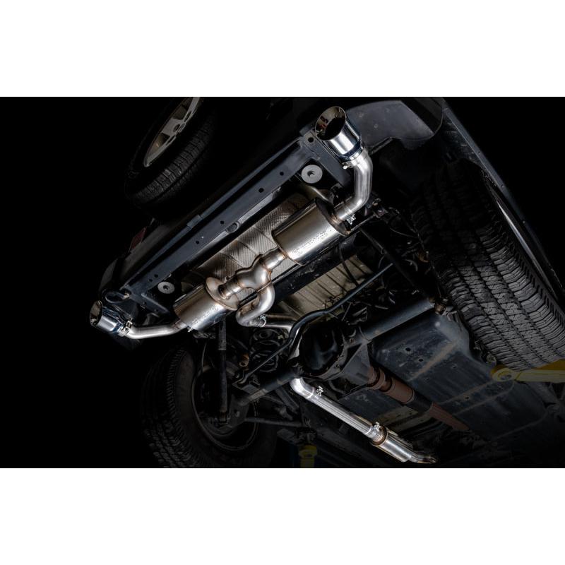 AWE Tuning 07-18 Jeep Wrangler JK/JKU 3.6L Tread Edition Axle-Back Dual Exhaust - Chrome Silver Tips