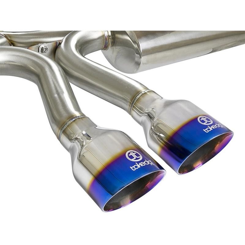 aFe Takeda 3in 304 SS Cat-Back Exhaust System w/ Blue Tips 2017 Honda Civic Si I4 1.5L (t)-SR1 Performance