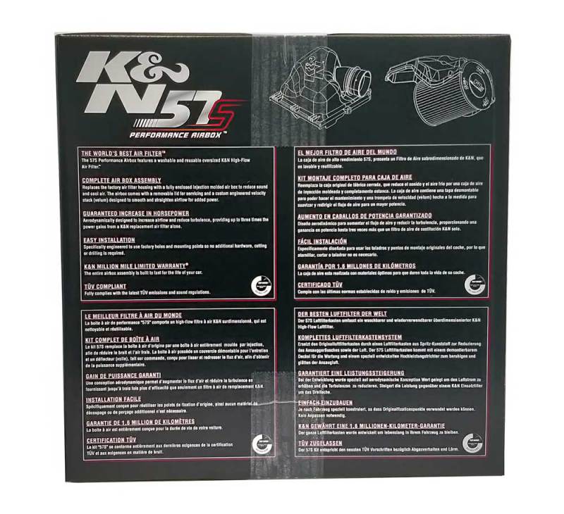K&N Performance Intake Kit 2018 Volkswagen Golf Sportsvan 1.2L-SR1 Performance