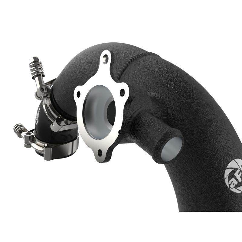 aFe Power 21-22 Ford Bronco L4-2.3L (t) BladeRunner 3 IN Aluminum Hot Charge Pipe Black-SR1 Performance