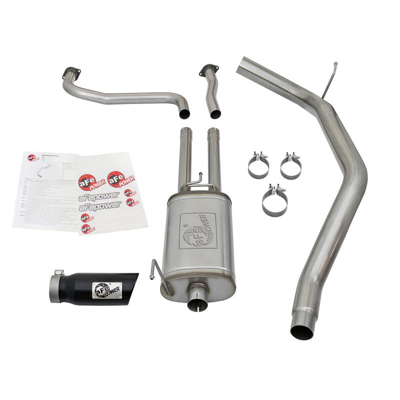 aFe MACHForce XP 2.5in Cat-Back Exhaust System w/ Black Tip Nissan Frontier 17-19 V8-5.6L-SR1 Performance