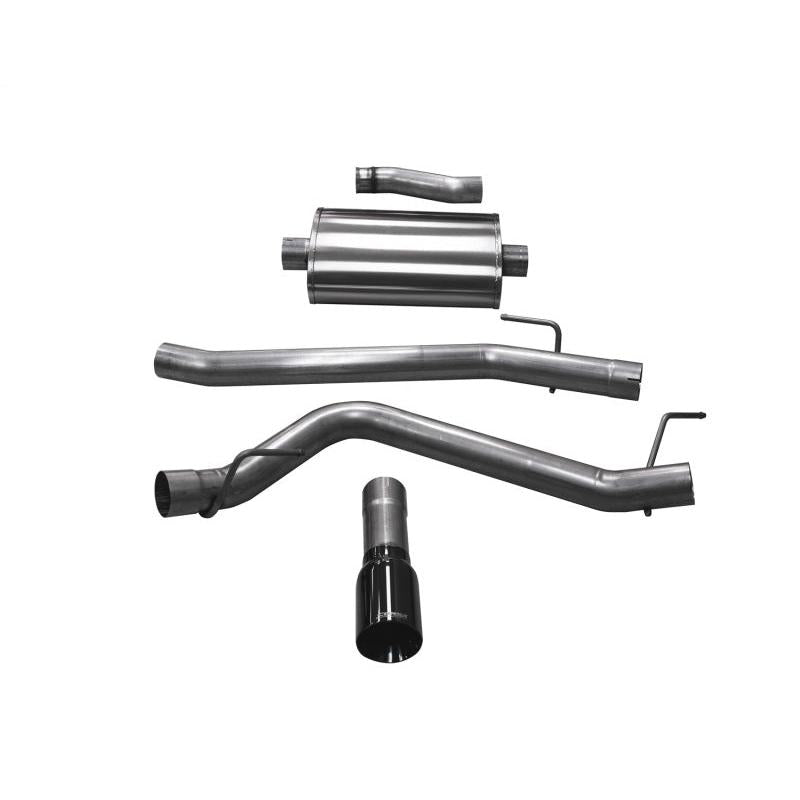 Corsa 20-24 Jeep Gladiator JT 3.6L Single Side Exit Cat-Back Exhaust System w/ Single 4in Black Tip-SR1 Performance