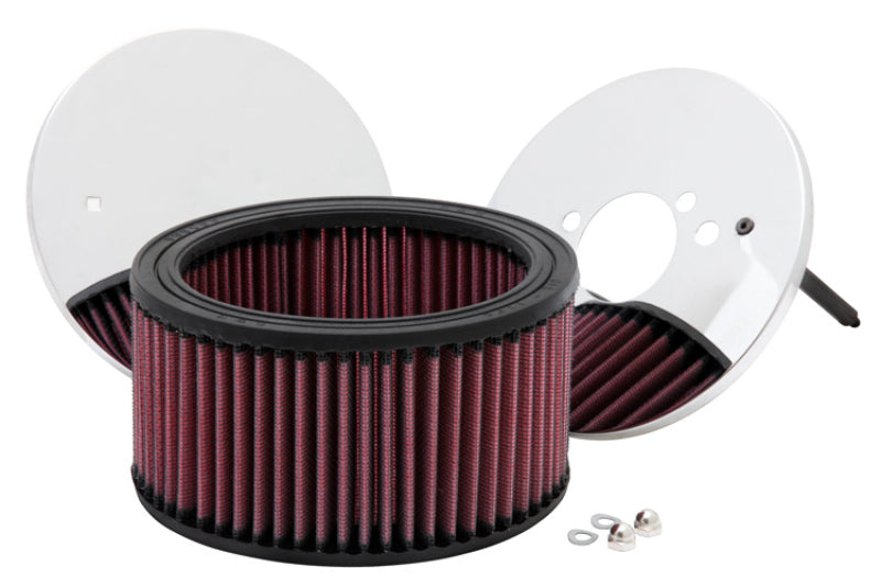 K&N Custom Round Racing Assembly Red 5.875in OD x 3.25in Height-SR1 Performance