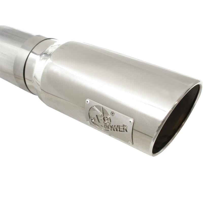 aFe MACHForce XP Exhaust 5in DPF-Back SS 11-13 GM Diesel Trucks V8-6.6L (td) (LML) (Pol Tip)-SR1 Performance