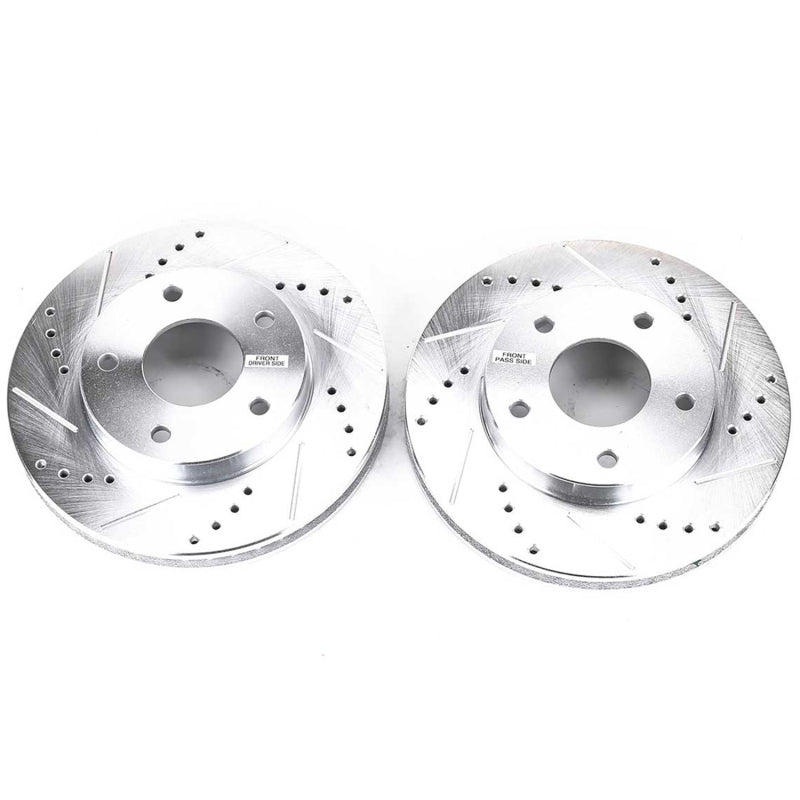 Power Stop 97-05 Chevrolet Blazer Front Evolution Drilled & Slotted Rotors - Pair-SR1 Performance