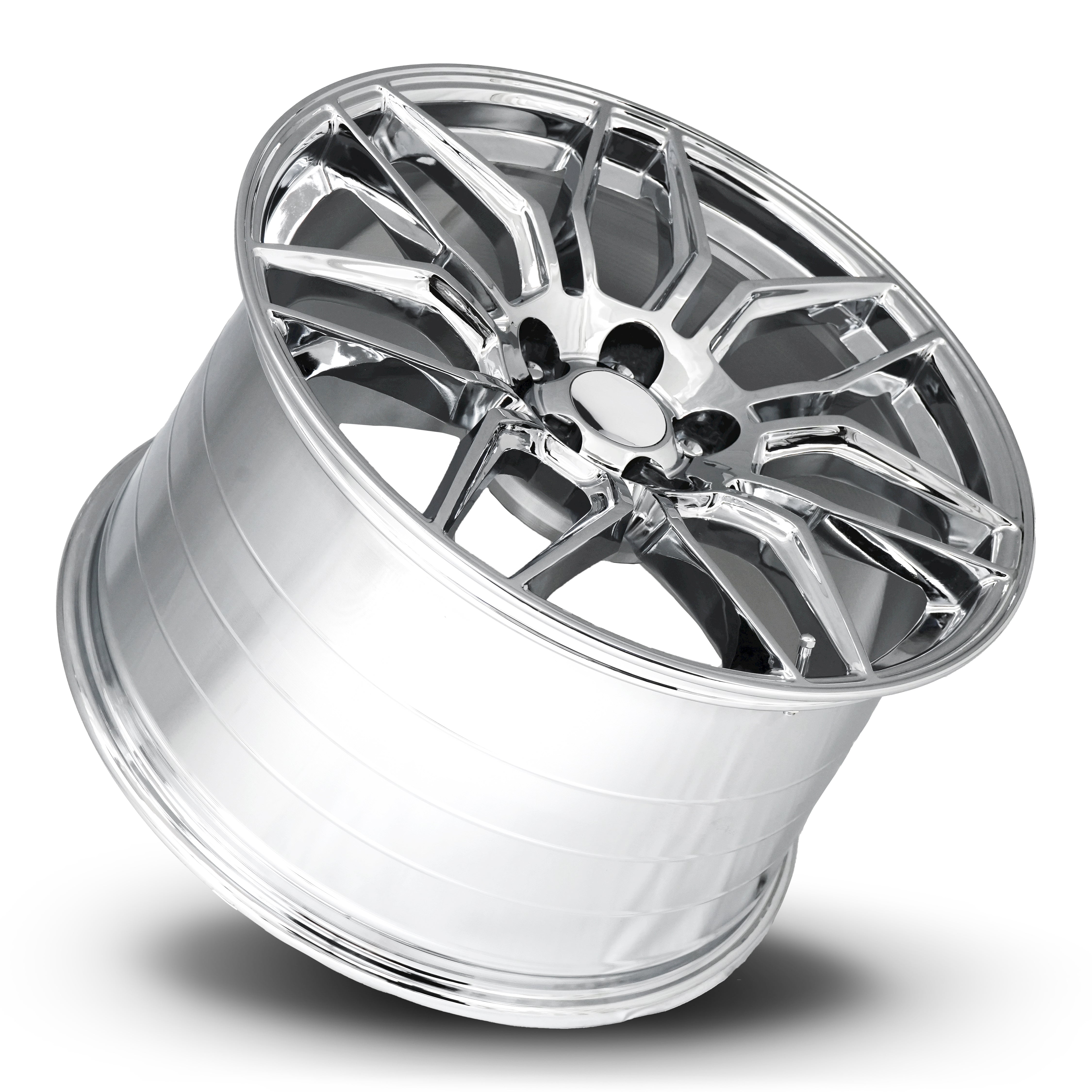 FR 401 – C8 ZO6 CORVETTE REPLICA WHEELS-Chrome 20x12 5x4.75 + 59 HB 70.3