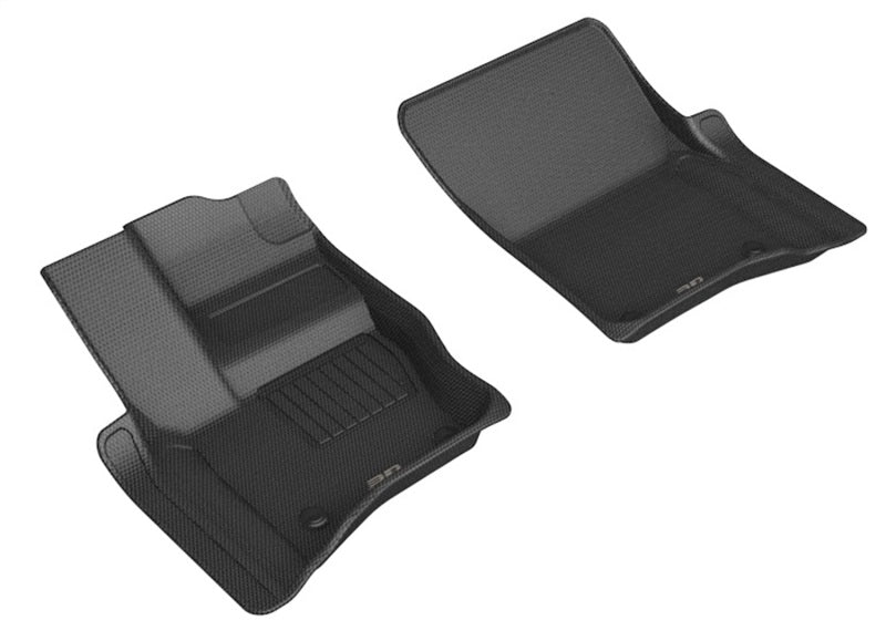 3D Maxpider 20-22 Land Rover Defender 90 / Defender 110 Kagu 1st Row Floormat - Black-SR1 Performance