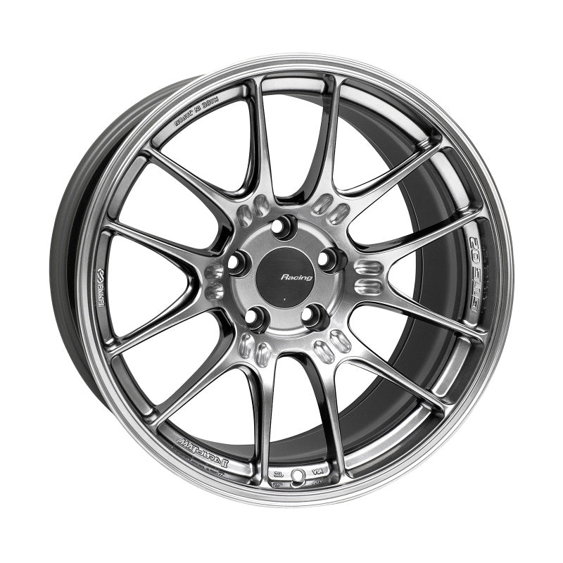 Enkei GTC02 18x9.5 5x114.3 15mm Offset 75mm Bore Hyper Silver Wheel-SR1 Performance