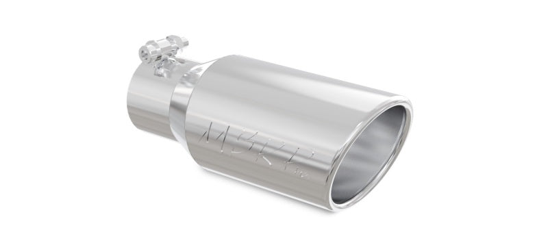 MBRP Universal Tip 4in OD 3in Inlet 10in Length Angled Rolled End T304-SR1 Performance