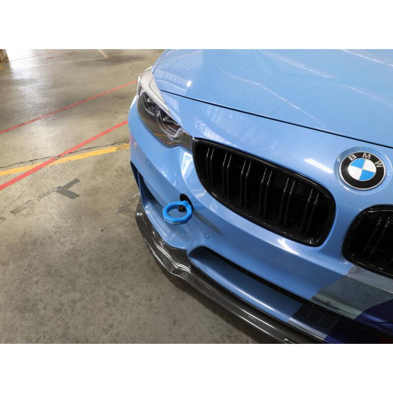 aFe Control Front Tow Hook Blue BMW F-Chassis 2/3/4/M-SR1 Performance