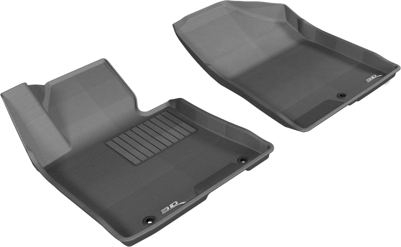 3D MAXpider 2013-2017 Hyundai Elantra GT Kagu 1st Row Floormat - Black-SR1 Performance